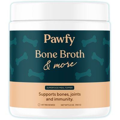 Pawfy Pawfy Bone Broth & More Chicken Flavor Natural Dog Food Topper, 5.3-oz jar