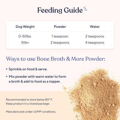Show full view: Pawfy Bone Broth & More Chicken Flavor Natural Dog Food Topper, 5.3-oz jar slide 6 of 8