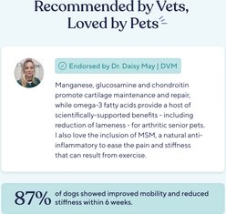 Pawfy Brain Health Calming Hip & Joint Support Turkey Flavored Chew Supplement for Dogs, 4-oz bag, 30 count slide 2 of 8
