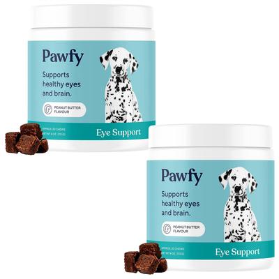 Show full view: Pawfy Eye Support Peanut Butter Flavor Supplement for Dogs, 60 count slide 1 of 8