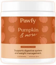 Pawfy Pumpkin Powder & More Natural Dog Food Topper, 8-oz