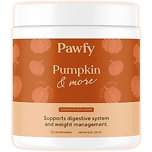 Pawfy Pumpkin Powder & More Natural Dog Food Topper, 8-oz