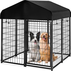Pawgiant Heavy Duty Outdoor Dog Kennel, Black, 50-in
