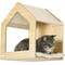 Show in main carousel: PawHut 10 Level Wood Wall Mounted Cat Shelves, Oak, Oak slide 8 of 10