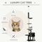 Show in main carousel: PawHut 106-in Activity Center with Scratching Post & Hanging Ball Cat Tree, Dark Grey slide 4 of 7