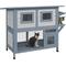 Show in main carousel: PawHut 2-Tier Outdoor Cat House, Light Gray slide 1 of 9