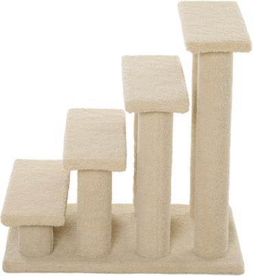 Show full view: PawHut 24-in Cat Tree with Stairway, Light Brown slide 8 of 9
