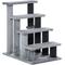 Show in main carousel: PawHut 25.3-in 4-Level Stair Ladder, with Hanging Play Ball & Steps for Bed Cat Tree, Light Grey slide 4 of 9