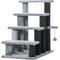 Show in main carousel: PawHut 25.3-in 4-Level Stair Ladder, with Hanging Play Ball & Steps for Bed Cat Tree, Light Grey slide 3 of 9