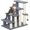 Show in main carousel: PawHut 25-in Cat Tree with Stairs, Gray slide 1 of 10