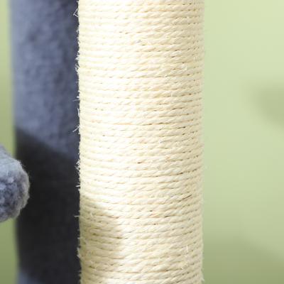 Show full view: PawHut 25-in Cat Tree with Stairs, Gray slide 10 of 10