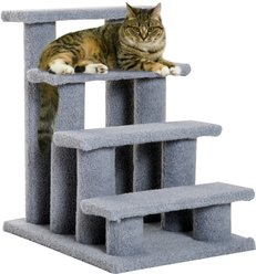 PawHut 25-in Cat Tree with Stairway, Gray