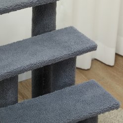 PawHut 25-in Cat Tree with Stairway, Gray slide 2 of 9