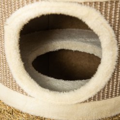 PawHut 28-in 3 Story Sisal Cat Tree, Brown slide 2 of 9