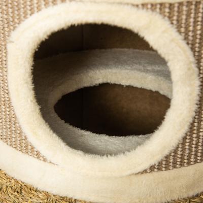 Show full view: PawHut 28-in 3 Story Sisal Cat Tree, Brown slide 9 of 9