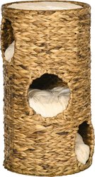 PawHut 29-in 3 Story Sisal Cat Tree, Brown