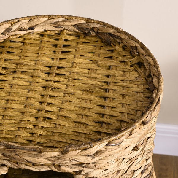 PawHut 29-in 3 Story Sisal Cat Tree, Brown