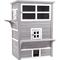 Show in main carousel: PawHut 3-Story Outdoor Feral Cat House with Raised Floor, Gray slide 1 of 10