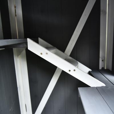 Show full view: PawHut 3-Story Wooden Feral Cat House, Grey & White slide 9 of 9