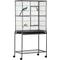 Show in main carousel: PawHut 30-in Rolling Metal Bird Cage, Black & Gray slide 1 of 8
