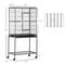 Show in main carousel: PawHut 30-in Rolling Metal Bird Cage, Black & Gray slide 5 of 8