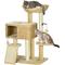 Show in main carousel: PawHut 39-in Plush Cat Tree, Beige slide 1 of 9
