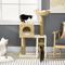 Show in main carousel: PawHut 40-in Cattail Weave Rattan Cat Tree, Natural Wood slide 2 of 10