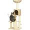 Show in main carousel: PawHut 46-in Cat Tree with Scratching Posts & Condo, Beige, 17.75 x 15.75 x 45.75-in slide 1 of 9