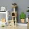 Show in main carousel: PawHut 46-in Cat Tree with Scratching Posts & Condo, Beige, 17.75 x 15.75 x 45.75-in slide 2 of 9