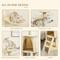 Show in main carousel: PawHut 53-in Sisal Cat Tree, Beige slide 8 of 10