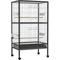 Show in main carousel: PawHut 54-in Extra Large Portable Rolling Iron Aviary Flight Bird Cage, Black slide 1 of 9