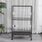 Show in main carousel: PawHut 54-in Extra Large Portable Rolling Iron Aviary Flight Bird Cage, Black slide 4 of 9