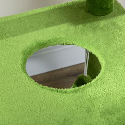 Show full view: PawHut 56-in Cat Tree, Green slide 9 of 10