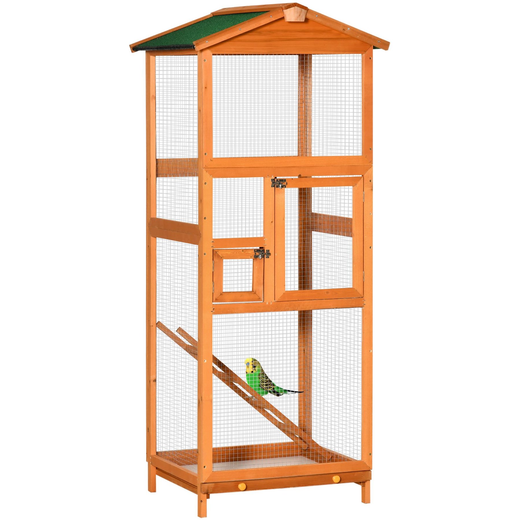 Bird House PawHut In Aviary Parakeet House For Finches
