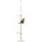 Show in main carousel: PawHut 8.4-ft Fleece Adjustable Height Floor-to-Ceiling Cat Tree, White slide 1 of 10
