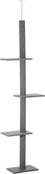 PawHut 8.5-ft Adjustable Floor-To-Ceiling Cat Tree, Dark Grey