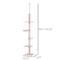 Show in main carousel: PawHut 8.5-ft Adjustable Height Floor-To-Ceiling Cat Tree, Beige & White slide 3 of 10