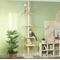 Show in main carousel: PawHut 89 to 108-in Floor-to-Ceiling Cat Tree, Cream White slide 2 of 10