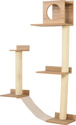 PawHut Activity Tower 61.5-in Multi-Level Cat Tree, Yellow