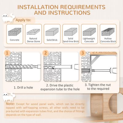 Show full view: PawHut Activity Tower 61.5-in Multi-Level Cat Tree, Yellow slide 7 of 9