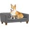 Show in main carousel: PawHut Anti-Slip Elevated Dog Sofa Bed, Gray, 37.75-in slide 1 of 11