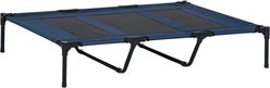 PawHut Breathable Mesh Indoor & Outdoor Elevated Dog Bed with Removable Cover, 48-in, Dark Blue