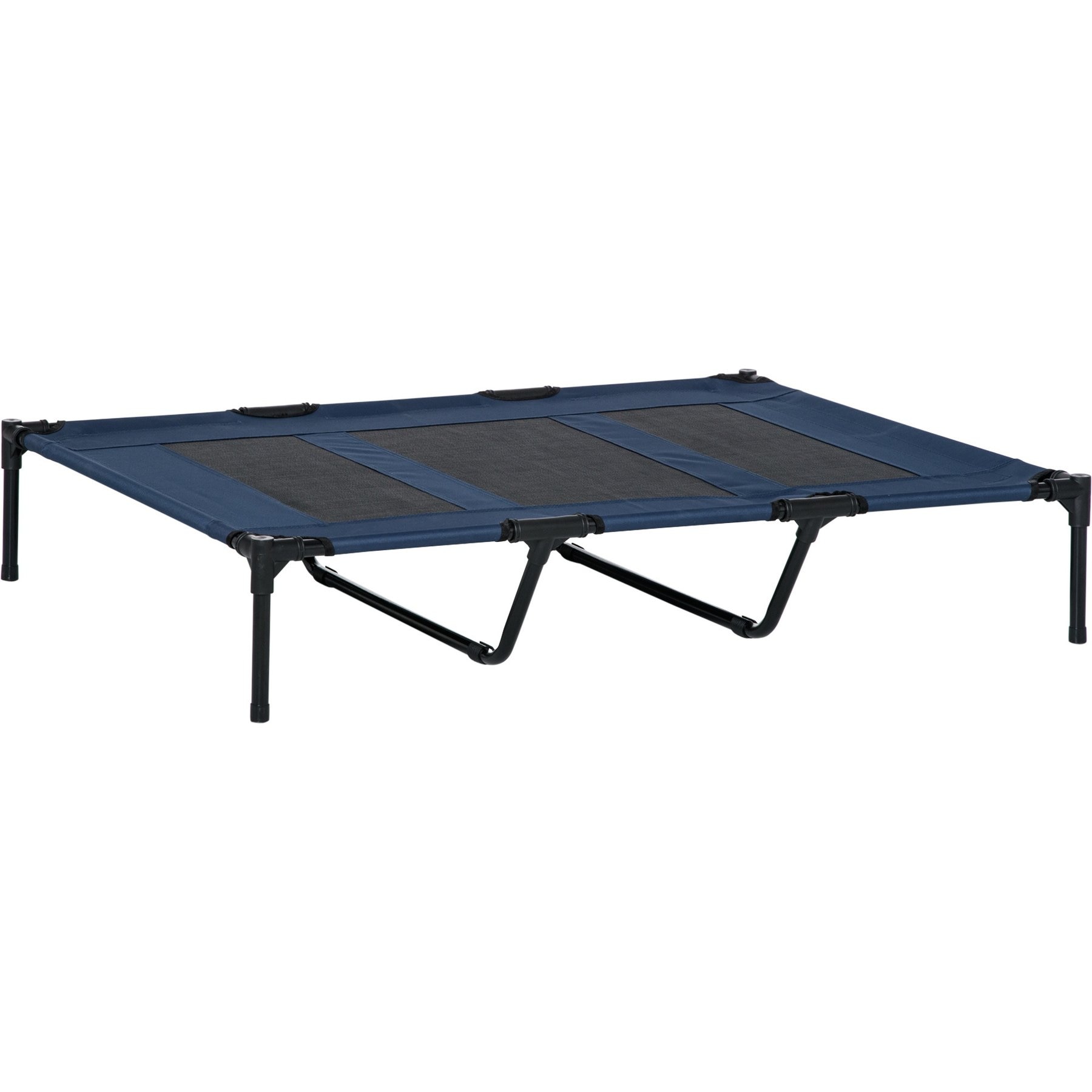 PawHut Breathable Mesh Indoor & Outdoor Elevated Dog Bed with Removable Cover, 48-in, Dark Blue