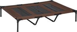 PawHut Breathable Mesh Indoor & Outdoor Elevated Dog Bed with Removable Cover, 48-in, Tan