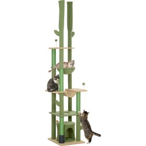 PAWZ ROAD 95 to 107-in Adjustable Polyester Floor-to-Ceiling Cat