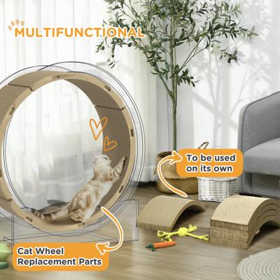 Show full view: PawHut Cardboard Cat Scratching Post Replacements, 4 count, Brown slide 5 of 9