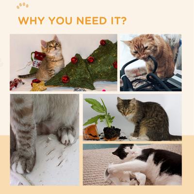 Show full view: PawHut Cardboard Cat Scratching Post Replacements, 4 count, Brown slide 6 of 9