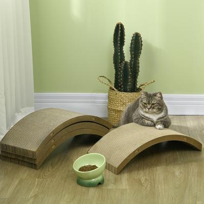 Show full view: PawHut Cardboard Cat Scratching Post Replacements, 4 count, Brown slide 2 of 9