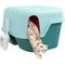 Show in main carousel: PawHut Cat Litter Box with Lid & Scoop, 20-in, Green slide 1 of 9