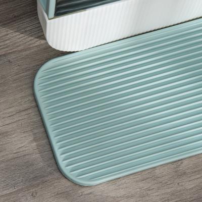 Show full view: PawHut Cat Litter Box with Lid, Scoop, & Filter, 17-in, Green slide 9 of 10